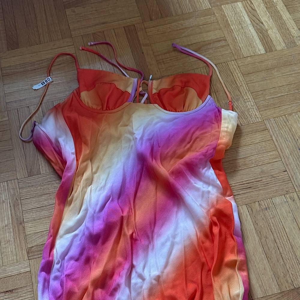 Sun Becomes Her Corset Midi Dress